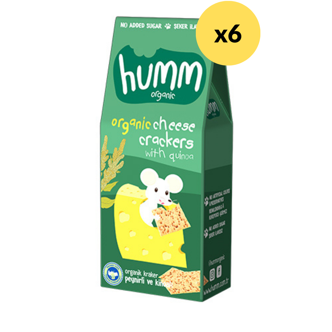 Humm Organic Kraker Peynirli Kinoalı 60 g 6'lı Paket