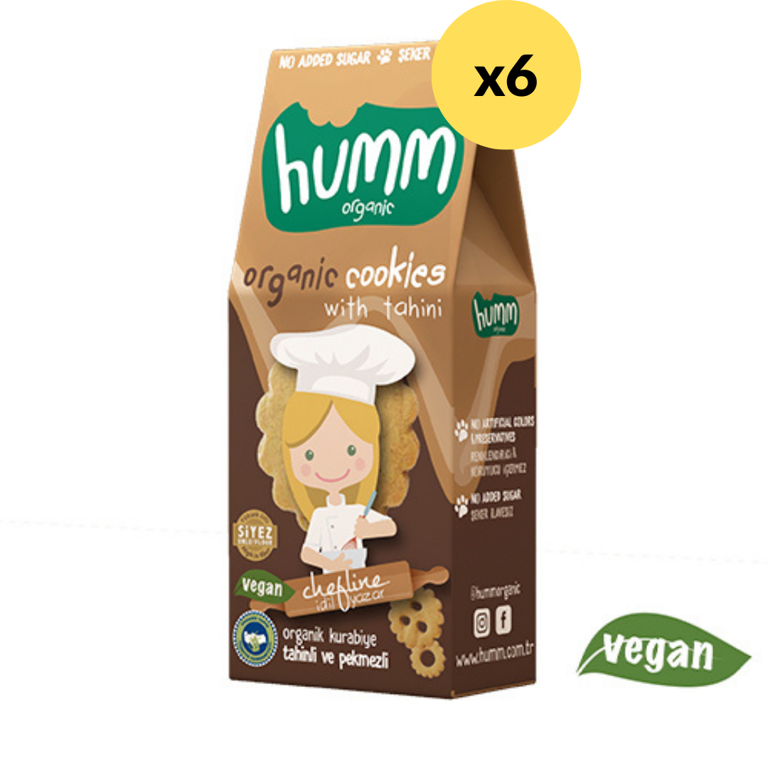 Humm Organic Tahinli ve Pekmezli Vegan Kurabiye 55 g 6'lı Paket