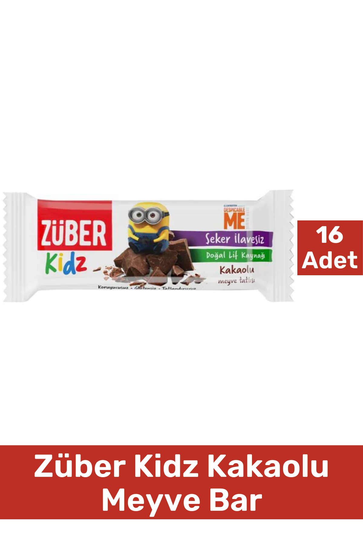 Züber Kidz Kakaolu Meyve Bar 30 g 16'lı Paket
