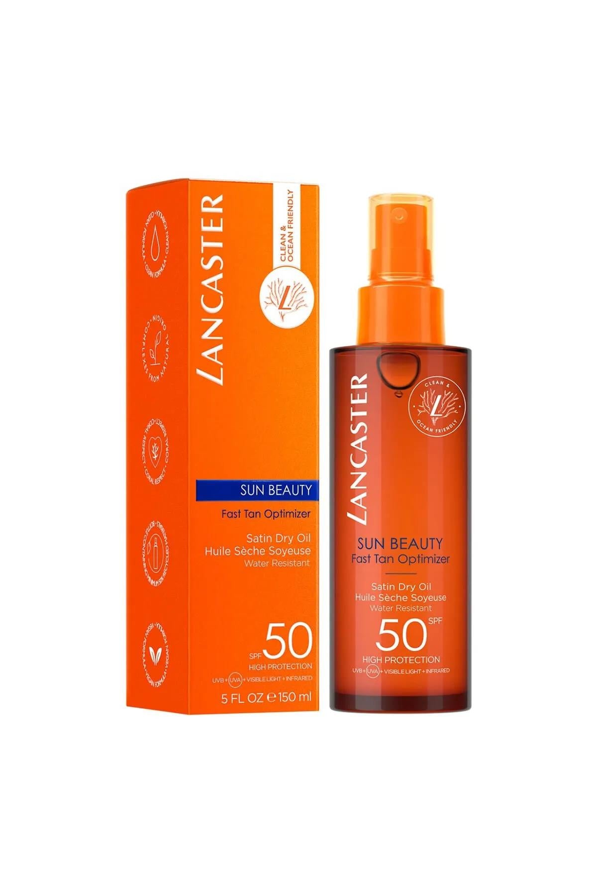 Lancaster Sun Beauty Fast Tan Optimizer Satin Dry Oil SPF50 150 ml