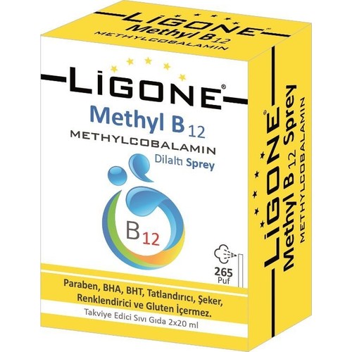 Ligone Methyl B12 Methylcobalamin Dilaltı Sprey 2 x 20 ml