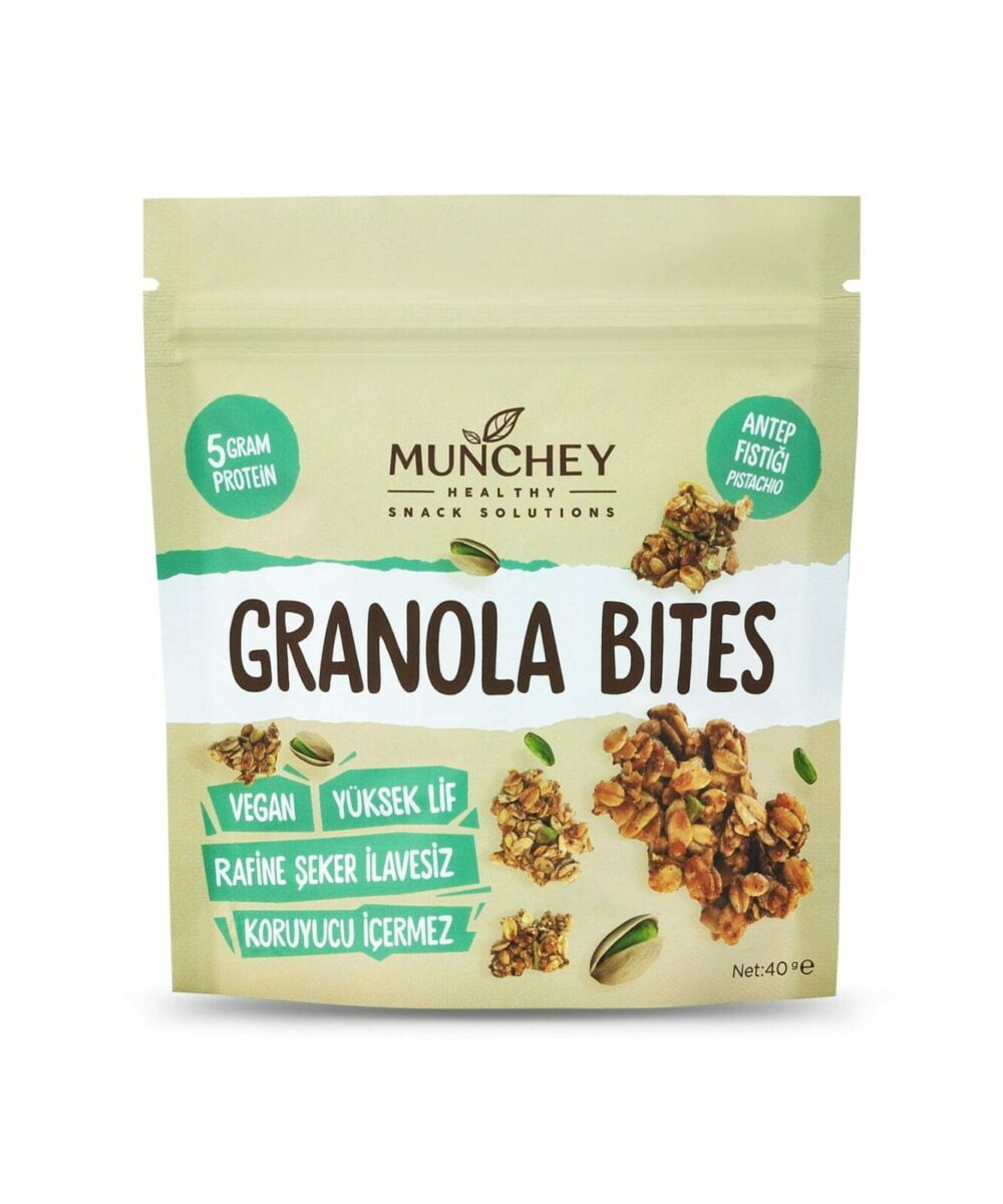 Munchey Antep Fıstıklı Granola Bites 40g