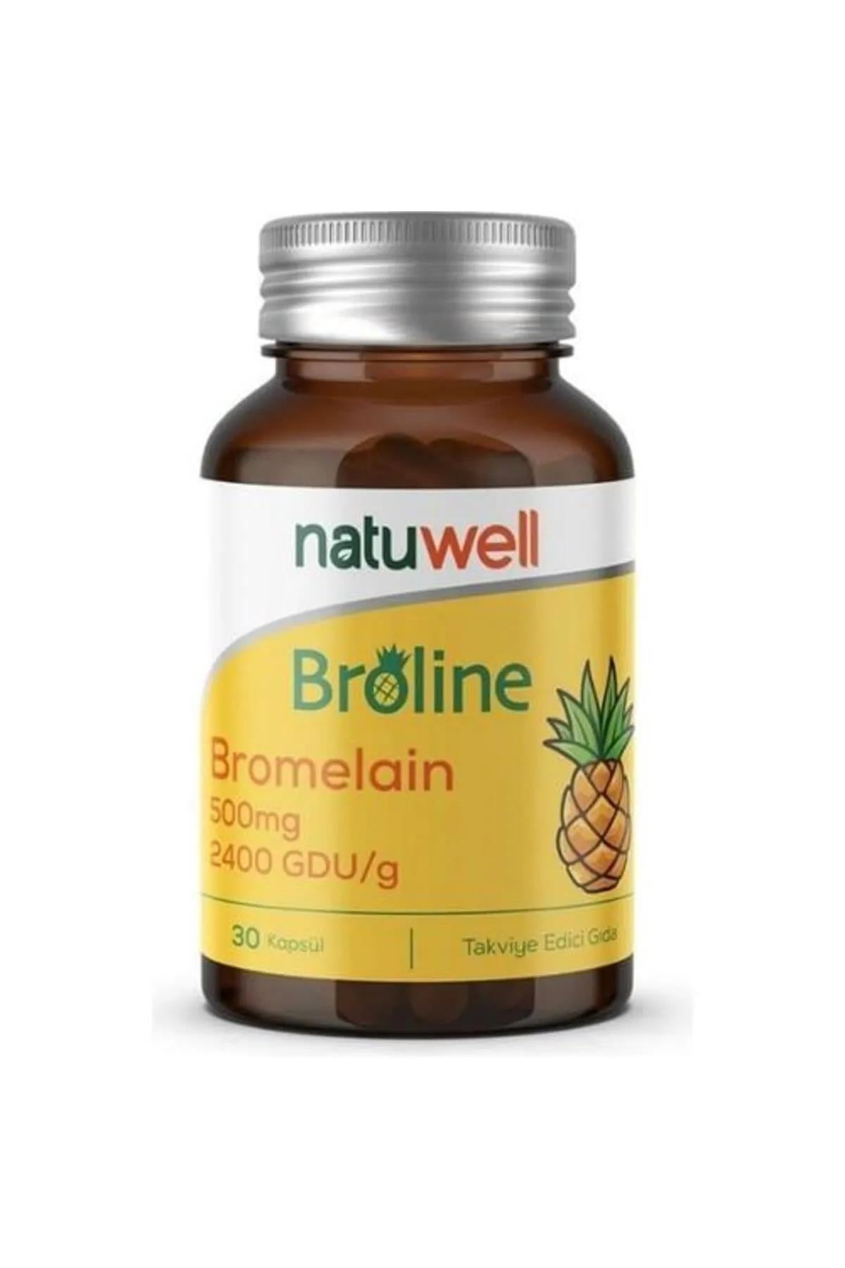 Natuwell Broline Bromelain 500 Mg 30 Kapsül