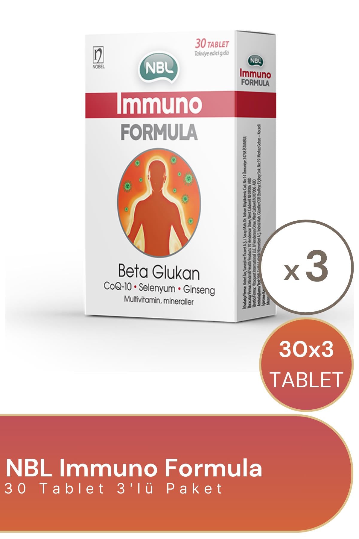NBL Immuno Formula 30 Tablet 3'lü Paket