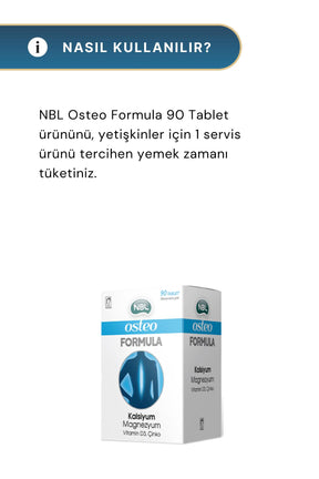 NBL Osteo Formula 90 Tablet 2'li Paket