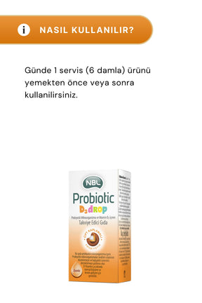 NBL Probiotic D3 Drop 7.5 ml 2'li Paket