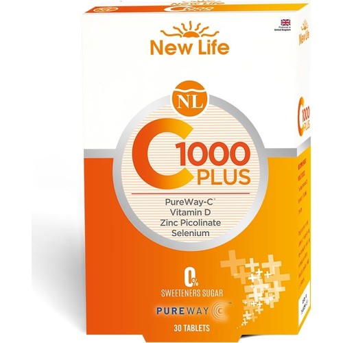 New Life C-1000 Plus C-D Vitamini & Çinko 30 Kapsül
