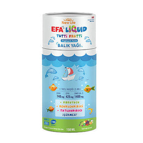New Life Efa Liquid Balık Yağı Sıvı 150 ml - Tutti Frutti