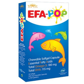New Life EFA Pop Omega 3 Balık Yağı 30 Çiğnenebilir Kapsül