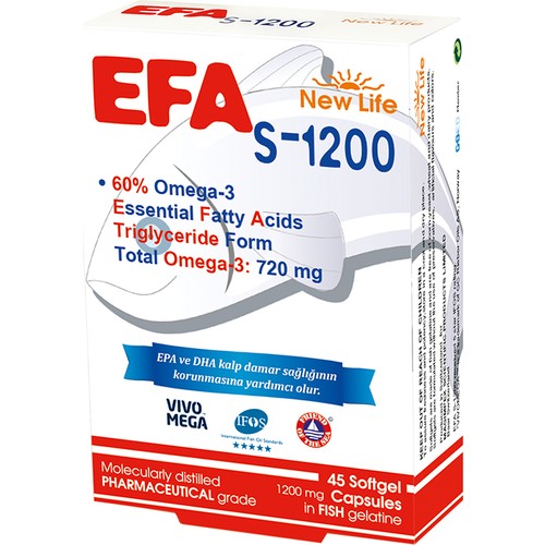 New Life EFA S-1200 Omega-3 45 Kapsül
