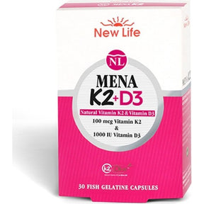 New Life Mena K2 + D3 30 Kapsül