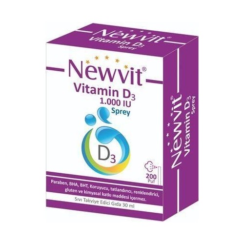 Newvit Vitamin D3 1000 IU 30 ml Sprey