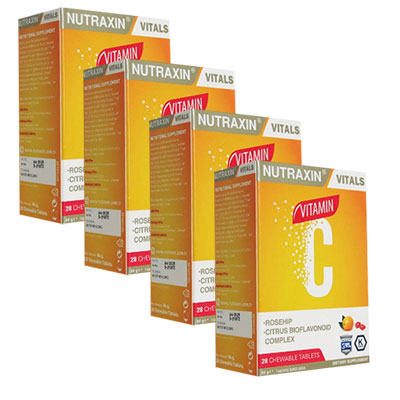 Nutraxin C Vitamini 28 Çiğneme Tableti 4'lü Paket