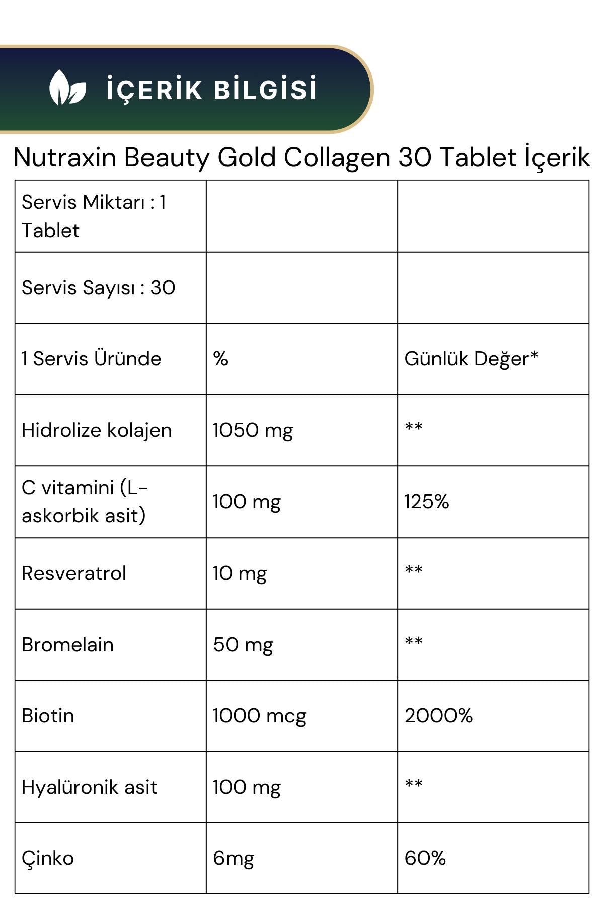 Nutraxin Cranberry 500 mg 60 Tablet &  Beauty Gold Collagen 30 Tablet