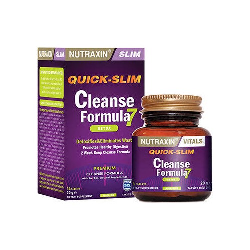 Nutraxin Quick Slim Cleanse Formula 7 Detox 14 Tablet
