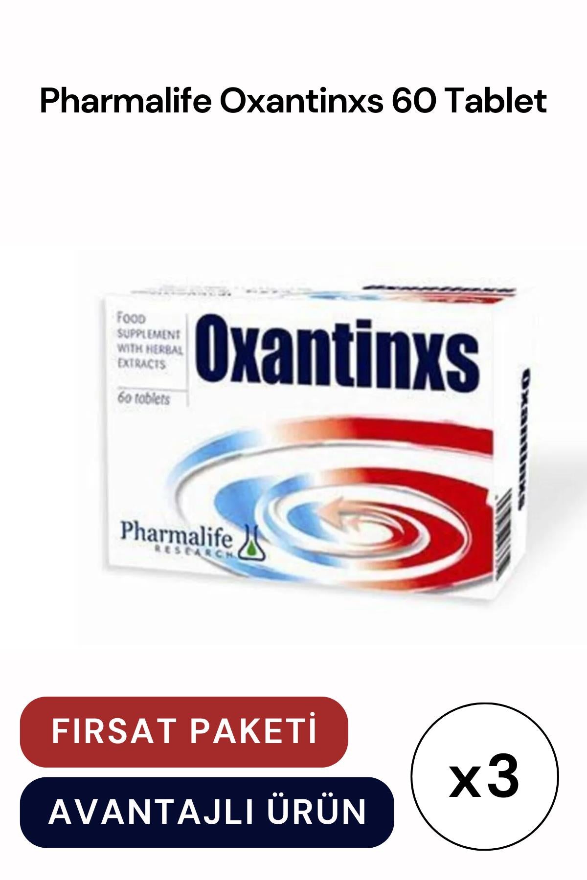 Pharmalife Oxantinxs 60 Tablet 3'lü Paket