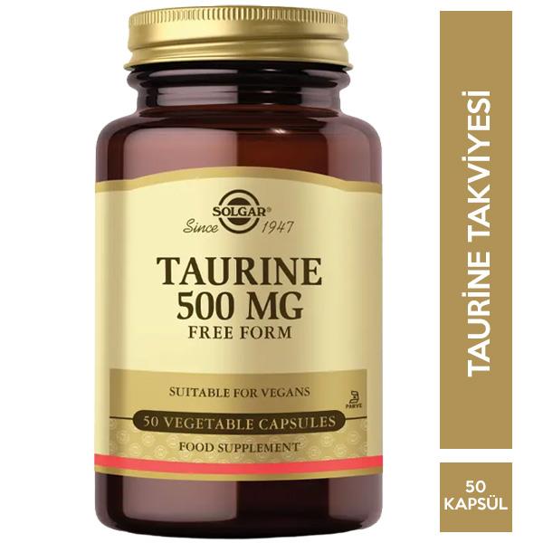 Solgar Taurine 500 mg 50 Kapsül