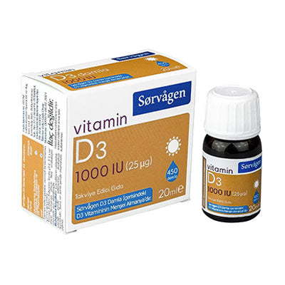 Sorvagen Vitamin D3 1000 IU Damla 20 ml