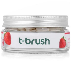 T-Brush Çilek Aromalı Florürlü Diş Macunu Tableti -  90 Adet