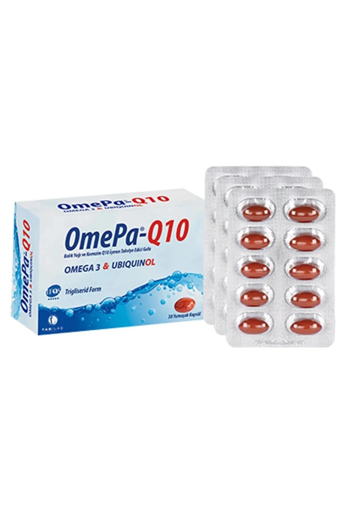 OmePa Q10 Omega 3 Ubiquinol 30 Yumuşak Kapsül