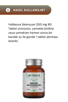 VeNatura Selenyum 200 mg 90 Tablet 2'li Paket