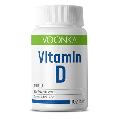 Voonka Vitamin D 1000 IU 102 Kapsül