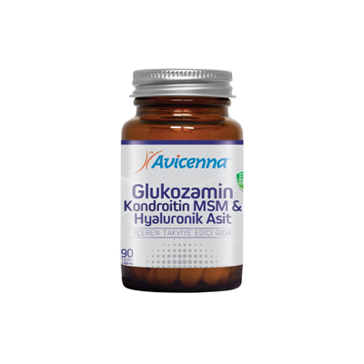 Avicenna Glukozamin & Kondroitin &  MSM & Hyaluronik Asit 90 Tablet