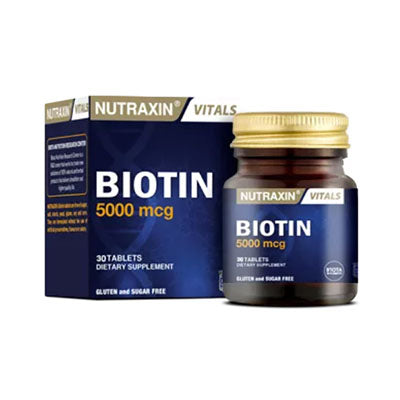 Nutraxin Biotin 5000 mcg 30 Tablet Fiyatları - Fit1001