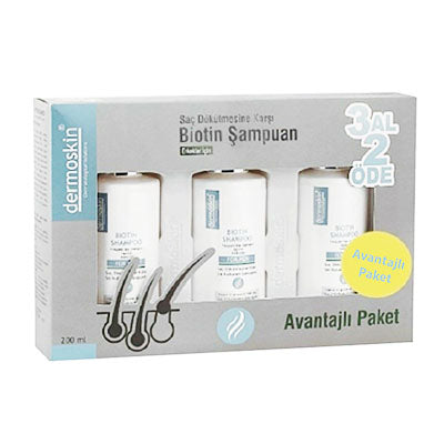 Dermoskin Biotin Saç Dökülmesine Karşı Erkek Şampuanı 200 ml - 3 Al 2 Öde Fiyatları - Fit1001