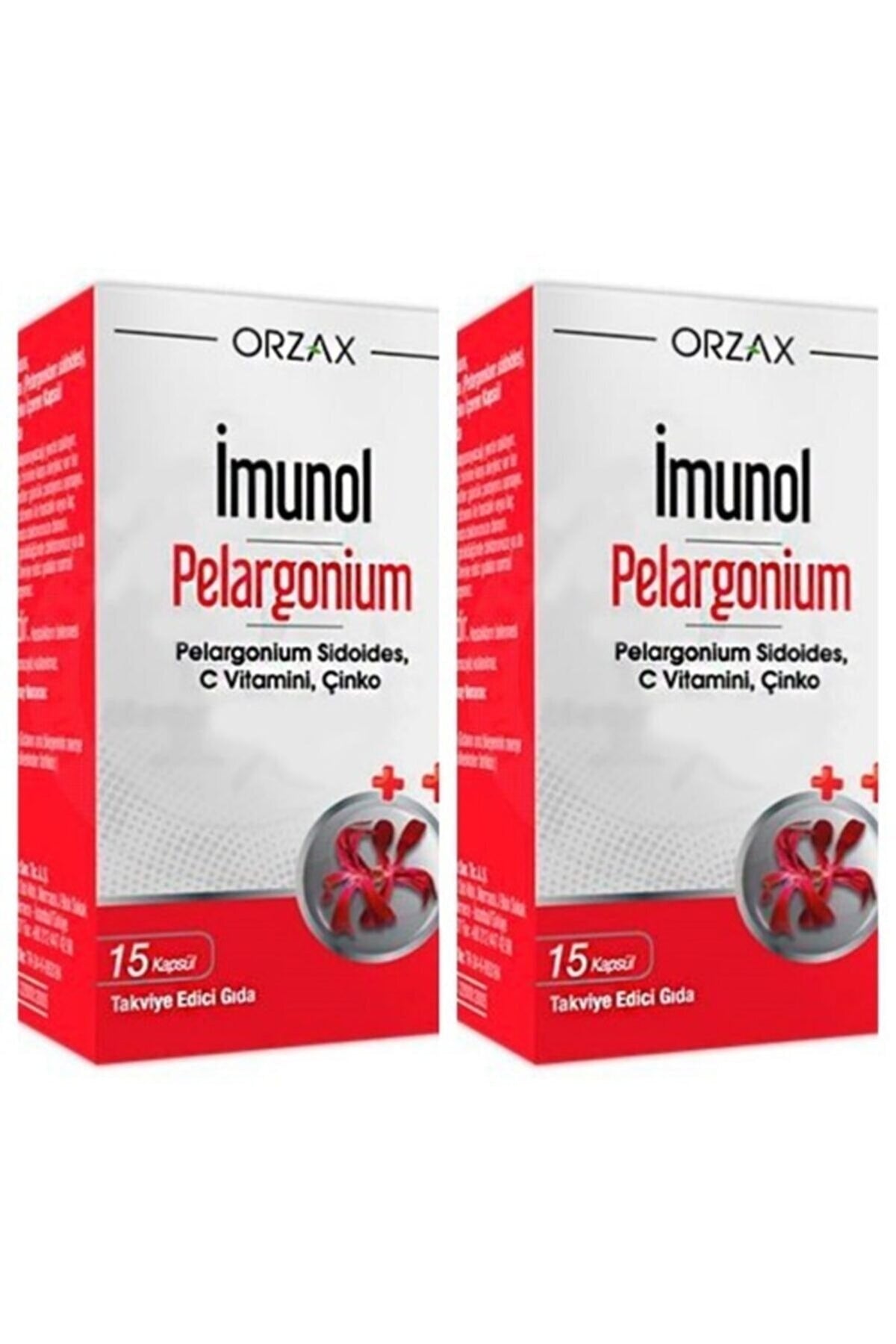 Orzax Imunol Pelargonium 15 Kapsül 1 Alana 1 Bedava