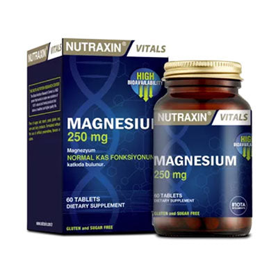Nutraxin Magnesium Citrate 250 mg 60 Tablet Fiyatları - Fit1001