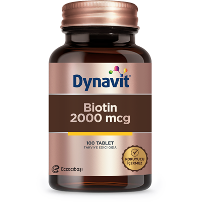 Dynavit Biotin 2000 Mcg 100 Tablet - fit1001