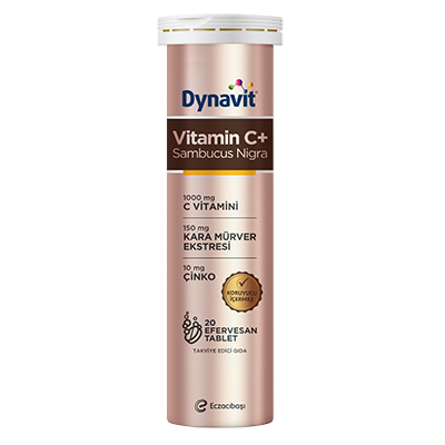 Dynavit Vitamin C + Sambucus Nigra 20 Efervesan Tablet - fit1001