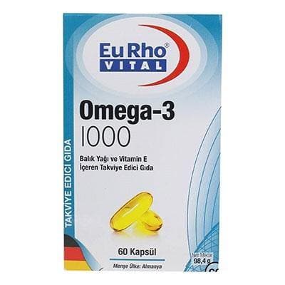 Eurho Vital Omega-3 1000 Mg Balık Yağı 60 Kapsül - fit1001