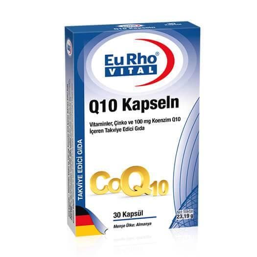 Eurho Vital Q10 Kapseln 100 Mg 30 Kapsül - fit1001
