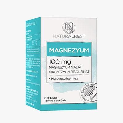 NaturalNest Magnezyum 100 Mg 60 Tablet - fit1001
