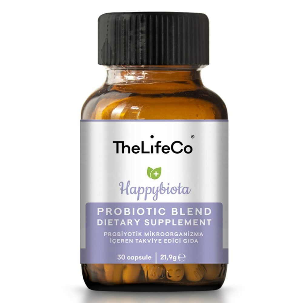 TheLifeCo Happybiota Probiyotik Mikroorganizma İçeren Takviye Edici Gıda 30 Kapsül